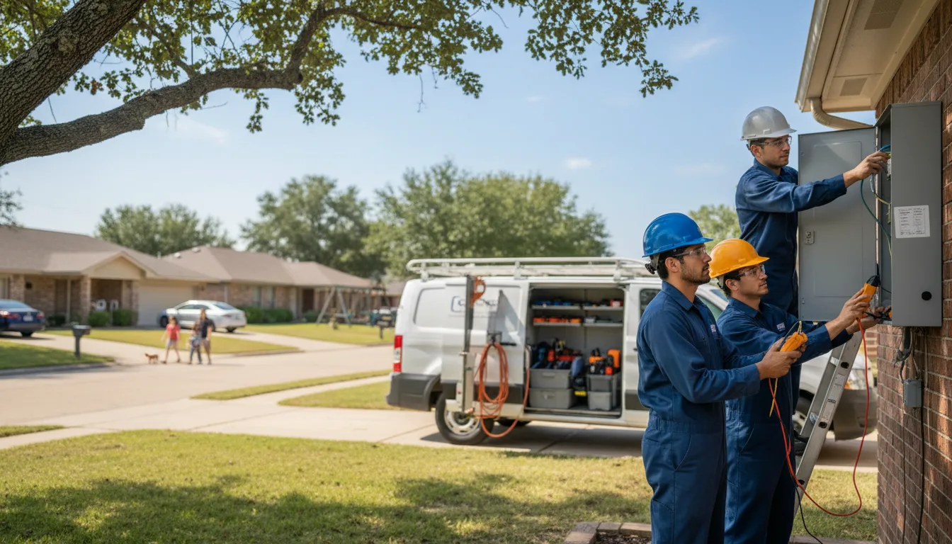 Certified electrician providing emergency electrical services in Moravia, IA
